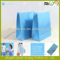 Light blue paper bag for wedding garment